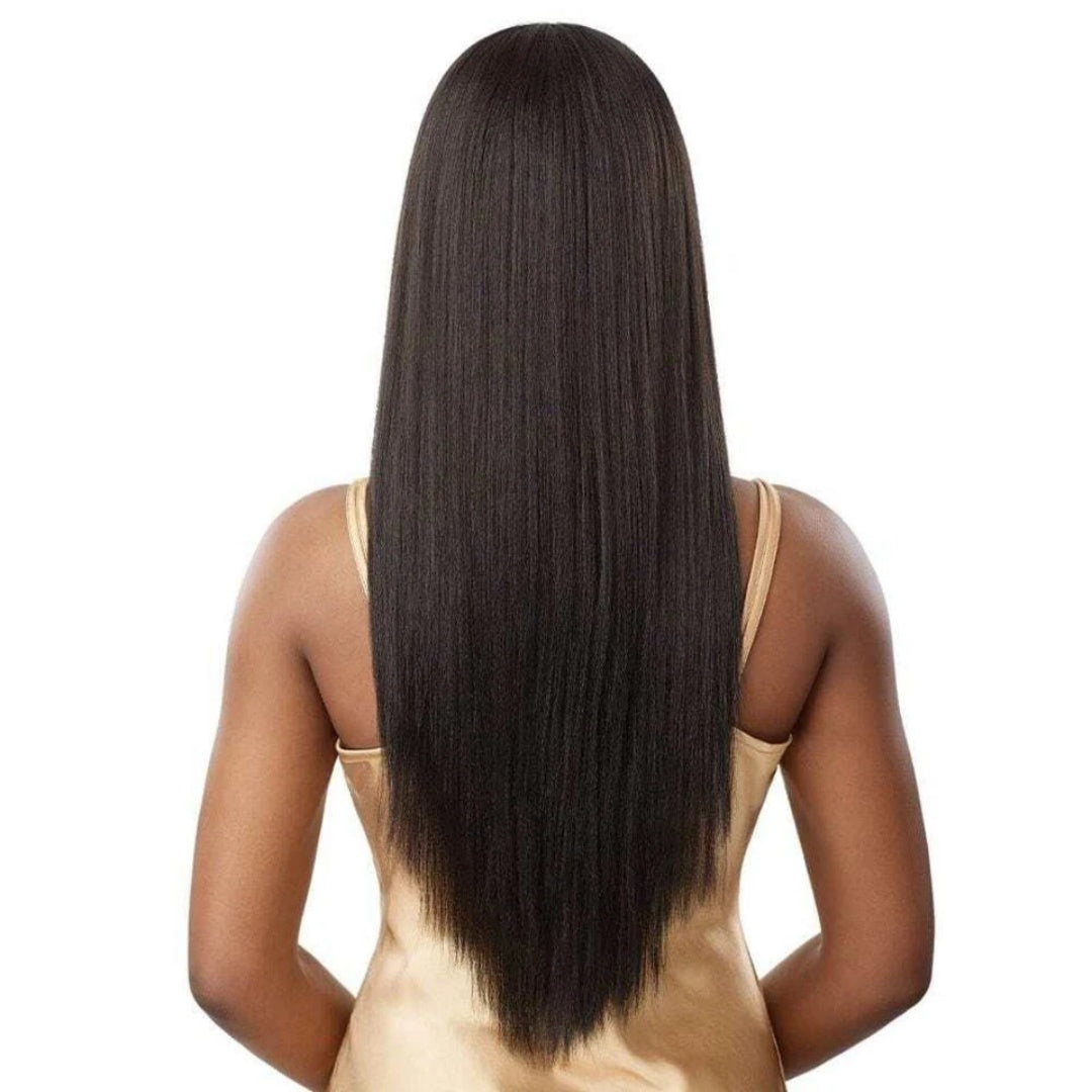 4x4/5x5 TRANSPARENT LACE CLOSURE PRE-PLUCKED LIGHT YAKI STRAIGHT WIG