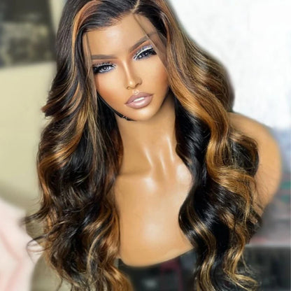 Upgrade 370 Fitted Cap Invisi-Strap HD Lace Preplucked Hairline Wig  Body Wave Highlight