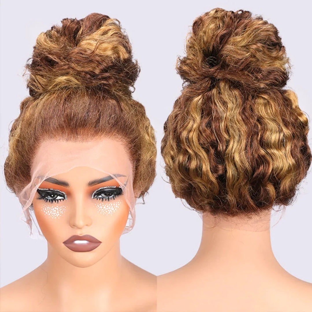 【DEAL】Invisi-Strap 360 Transparent Lace Highlight Wig // Curly