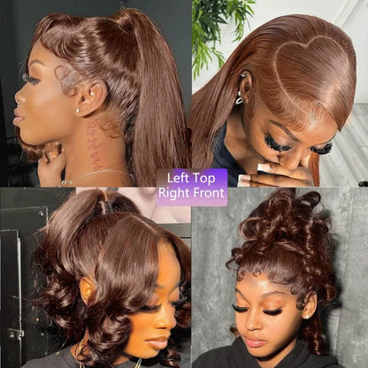 【DEAL】Invisi-Strap 360 Transparent Lace Brown Wig // Body Wave