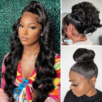 Upgrade 370 Fitted Cap Invisi-Strap HD Lace Preplucked Hairline Wig  Body Wave
