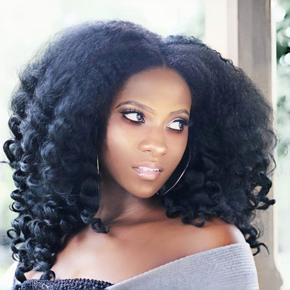 13X6  FIT 2.0 HD LACE FRONT SUPER PRE-PLUCKED WIG /KINKY WAVE