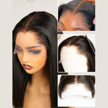 “M” Shape  Hairline 13X4/13X6 Transparent Lace Front Wig Ombre Colored Body Wave