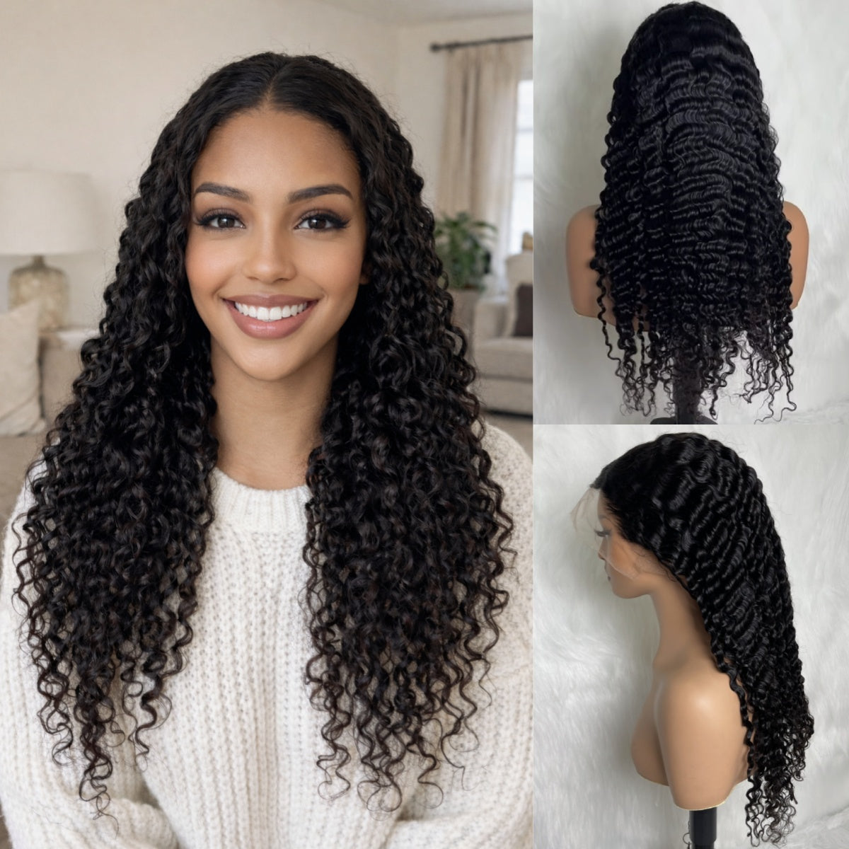 HD FULL LACE (WITHOUT MESH) INVISI-STRAP BURMESE CURLY  WIG