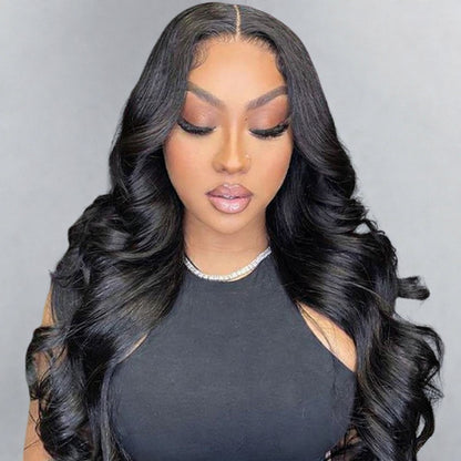 4x4/5x5 TRANSPARENT LACE CLOSURE PRE-PLUCKED BODY WAVE WIG