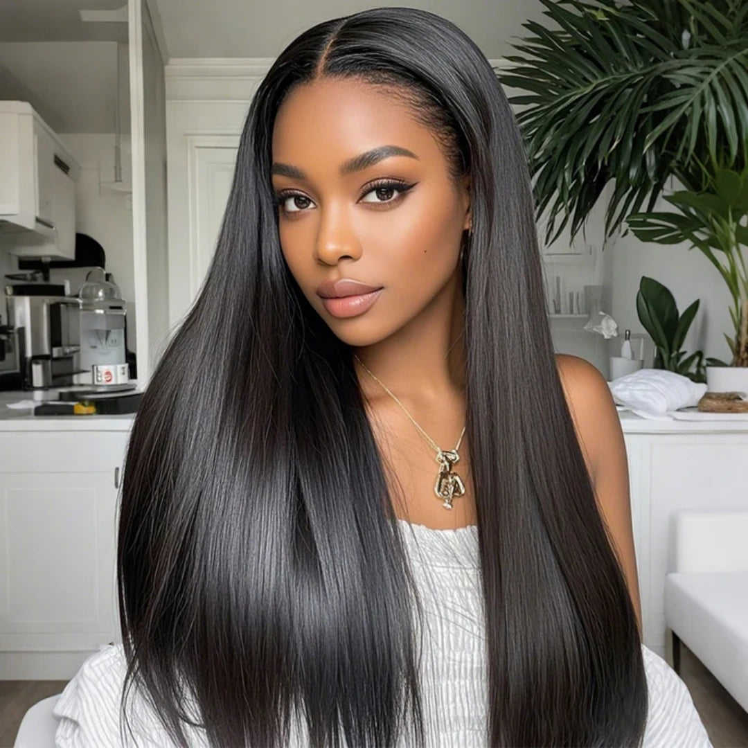 BYE-BYE KNOTS 13X6 HD LACE FRONTAL SUPER PRE-PLUCKED WIG /STRAIGHT