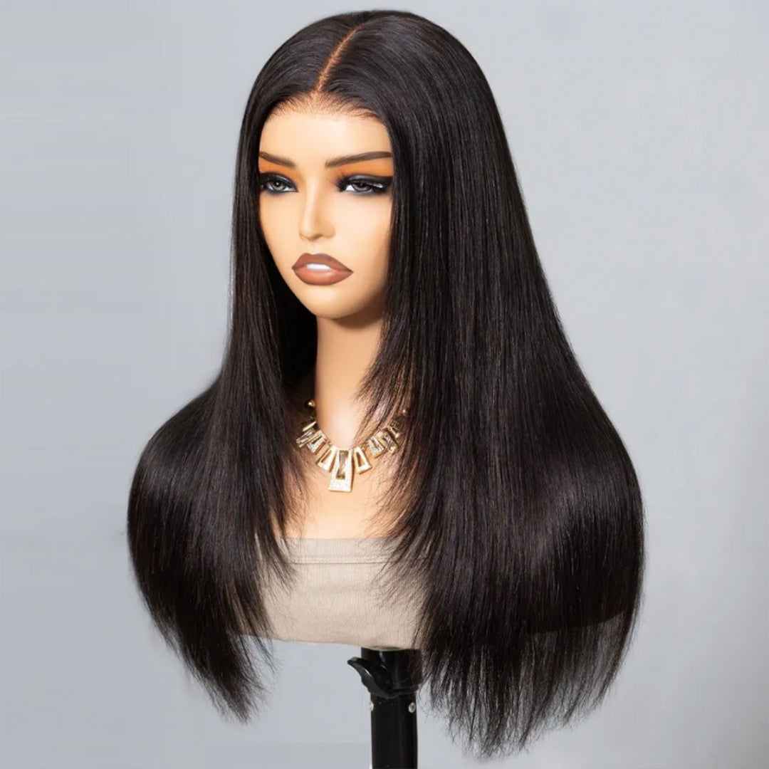 13X4/13X6 LACE FRONT HUMAN HAIR LAYERED CUT STRAIGHT WIG