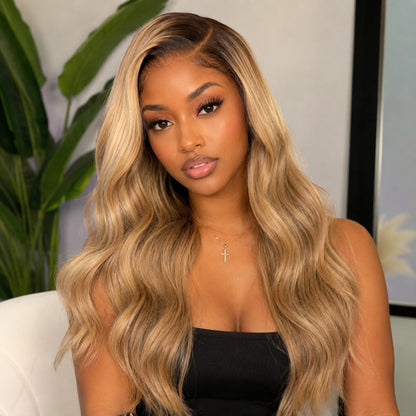 13X4/13X6 TRANSPARENT LACE FRONT HIGHLIGHT BODY WAVE WIG