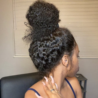 Upgrade 370 Fitted Cap Invisi-Strap HD Lace Preplucked Hairline Wig  Burmese Curly