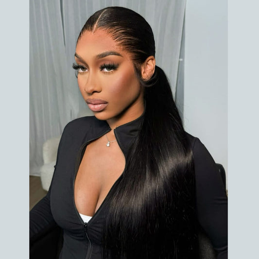 “M” Shape Hairline 360 Transparent/HD Lace Front Invisi-Strap Wig / Straight