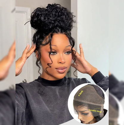 Upgrade 370 Fitted Cap Invisi-Strap HD Lace Preplucked Hairline Wig  Loose Wave