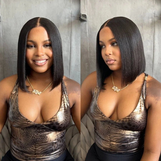 【DEAL】HD LACE 4X4/5X5/6X6 CLOSURE 13X4/13X6 FULL FRONTAL LIGHT YAKI BOB WIG