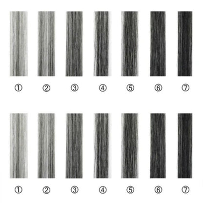 5X5/13X4 LACE FRONT HUMAN HAIR SALT AND PEPPER WAVY WIG