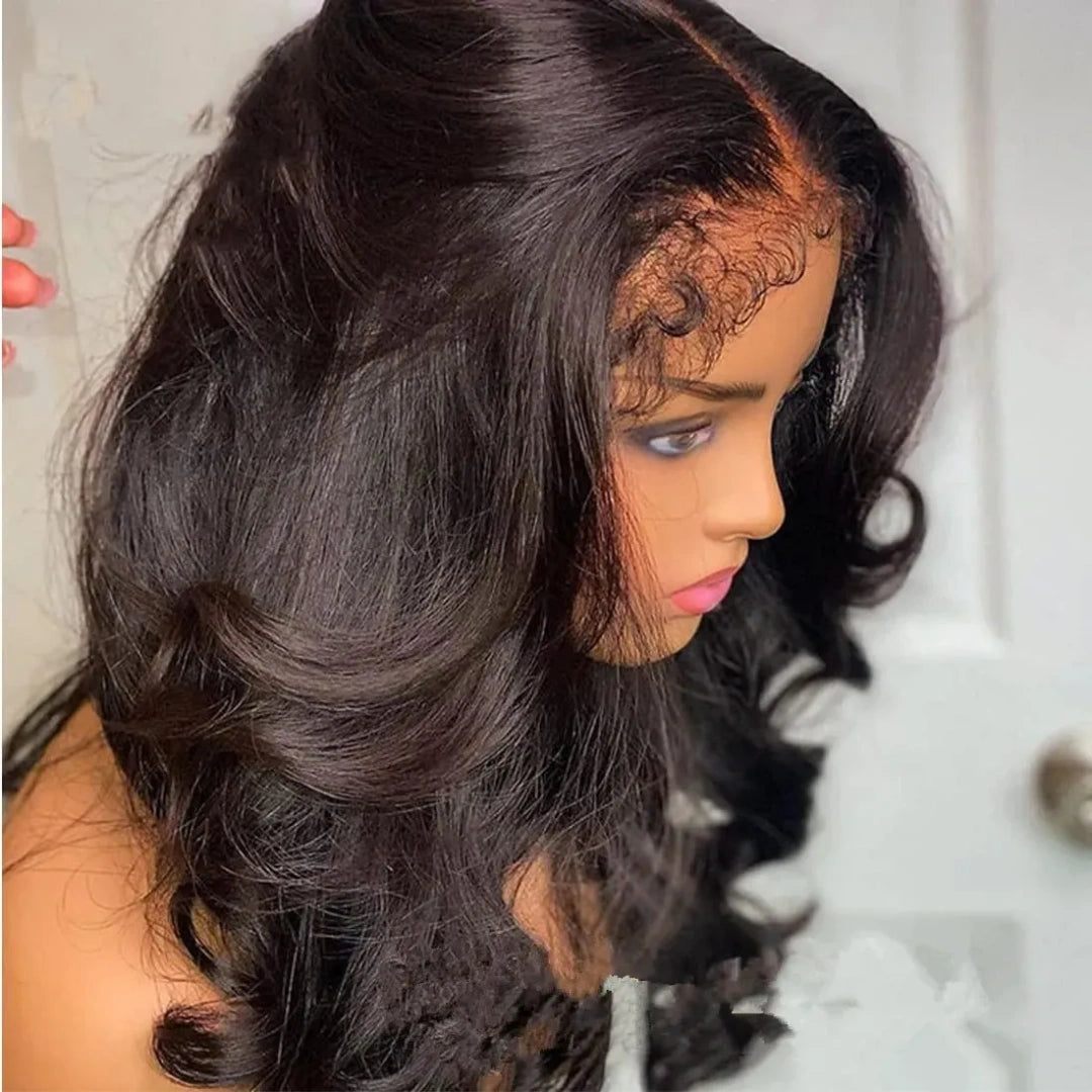HD Lace 360 Invisi-Strap Wig Body Wave with 4C/Curly/Newborn Edge