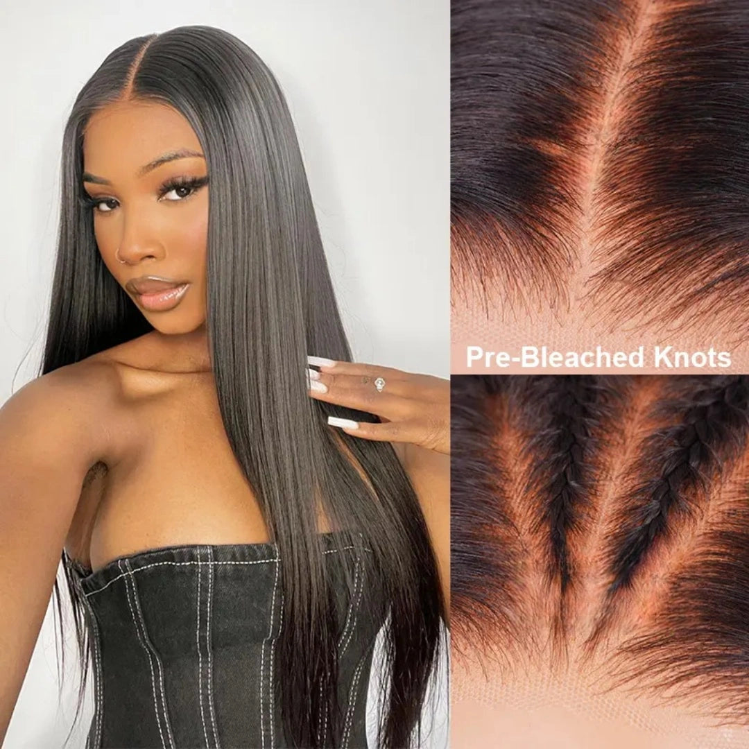 BYE-BYE KNOTS 13X6 HD LACE FRONTAL SUPER PRE-PLUCKED WIG /STRAIGHT