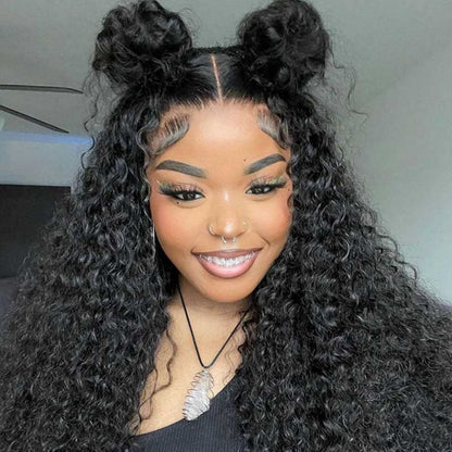 【CRAZY SALE】NEW “SUPER Pre-plucked HD Lace” 13x6 Lace Front Wig Jerry Curly