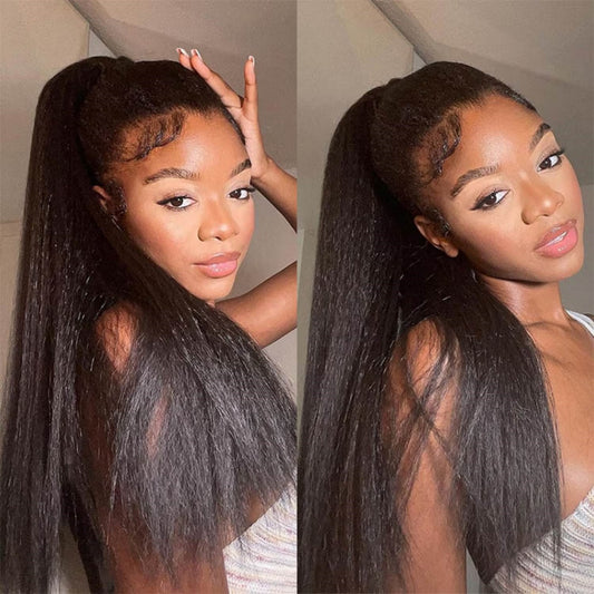 PreCut Lace 360 HD Lace Front Invisi-Strap Wig / Yaki Straight