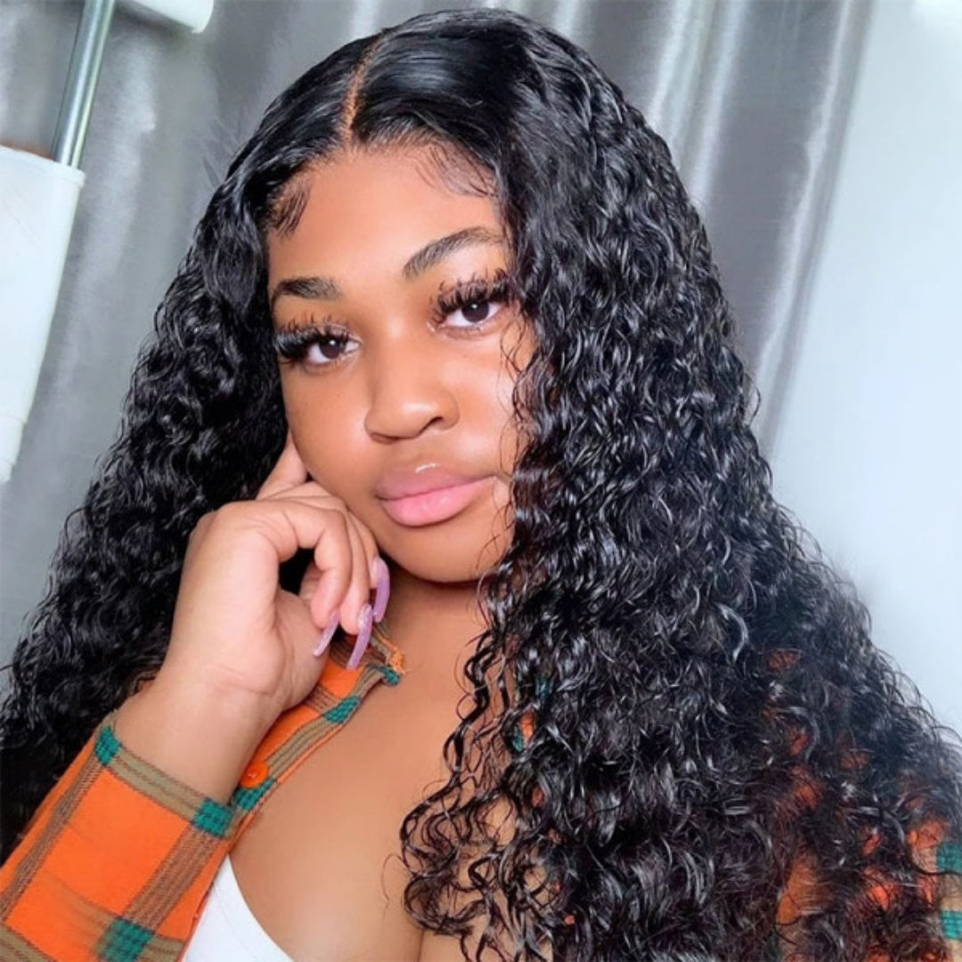 FULL TRANSPAREN/HD LACE PRE-PLUCKED WATER WAVE HAIR WIG
