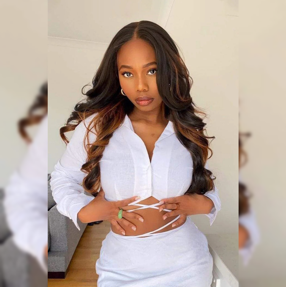 PreCut Lace 360 HD Lace Front Invisi-Strap Ombre Hightlight Brown Wig / Body Wave Wavy