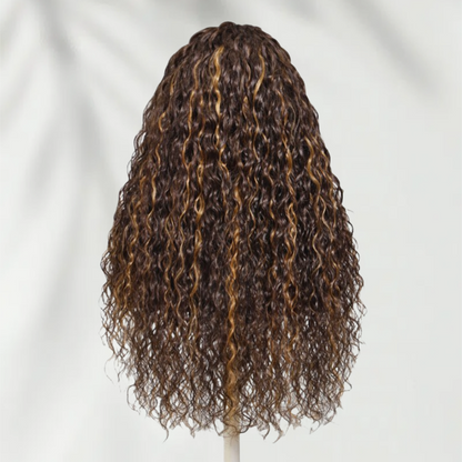 HD LACE 9x6 Lace Parting Super Preplucked Hairline Density Wig Highlight Water Wave