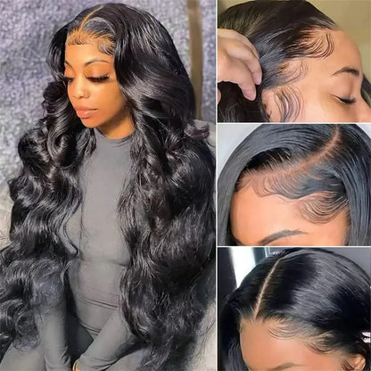 BYE-BYE KNOTS HD LACE 13X4 FULL FRONTAL WIG / BODY WAVE