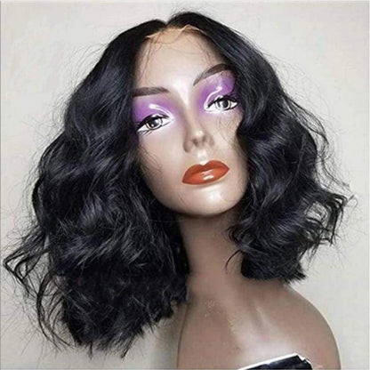 FULL TRANSPARENT/HD LACE PRE-PLUCKED BODY WAVE BOB HUMAN HAIR FULL LACE WIG