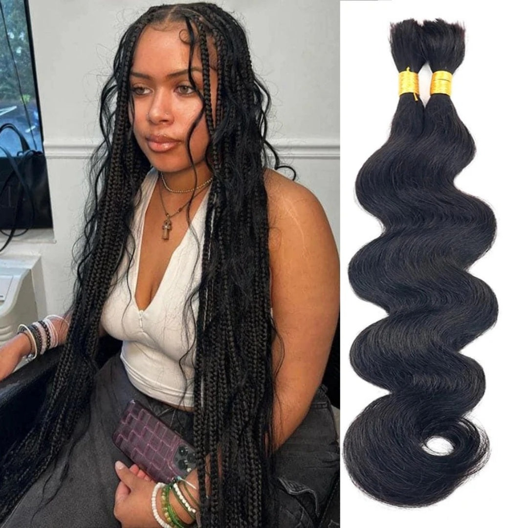 Bulk Hair for Braiding 100% Human Hair Braid Extensions Body Wave