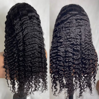 4x4/5x5 TRANSPARENT LACE CLOSURE PRE-PLUCKED BURMESE CURLY WIG