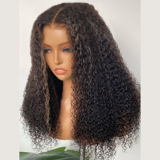 HD Lace 360 Invisi-Strap Wig Blonde Highlight Curly