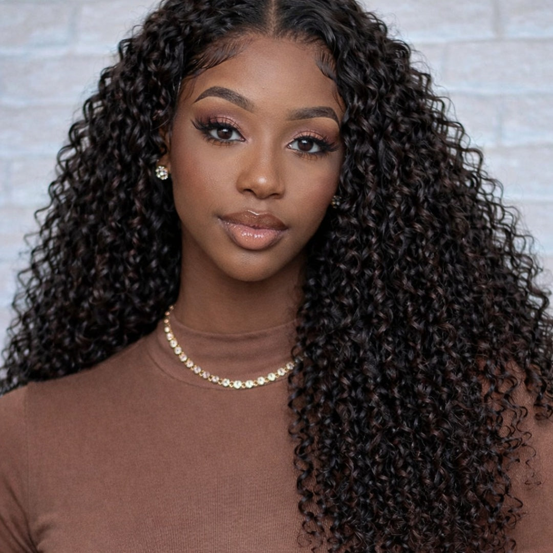 HD FULL LACE (WITHOUT MESH) INVISI-STRAP Deep Curly  WIG