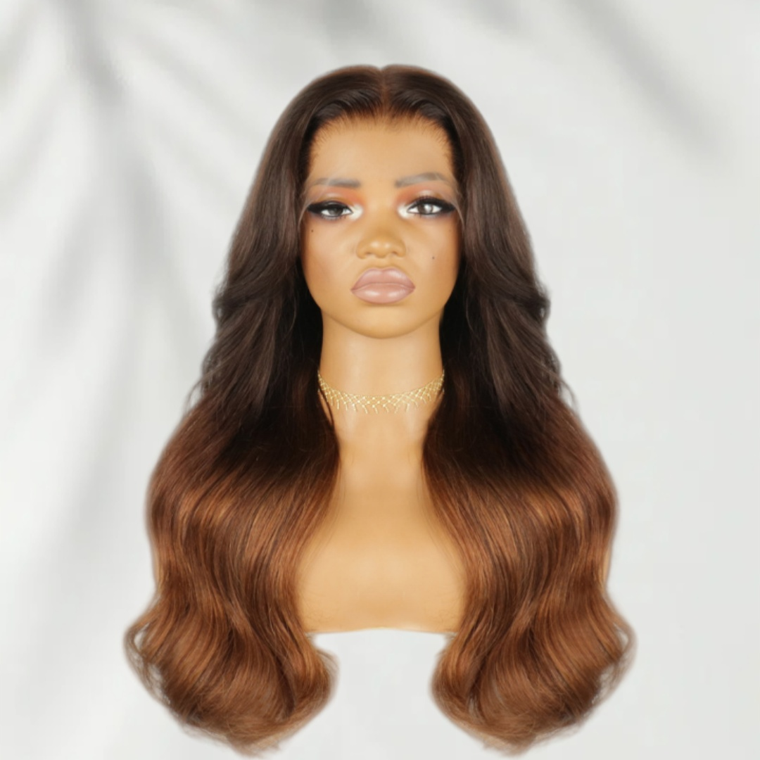 【DEAL】“SUPER Pre-plucked HD Lace” 13x6 Lace Front Wig Ombre Colored Body Wave