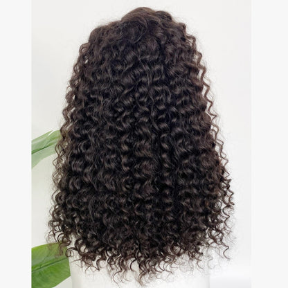 HD LACE 3D Dome Cap 9x6 Super Preplucked with Drawstring Wig Kinky Loose Wave