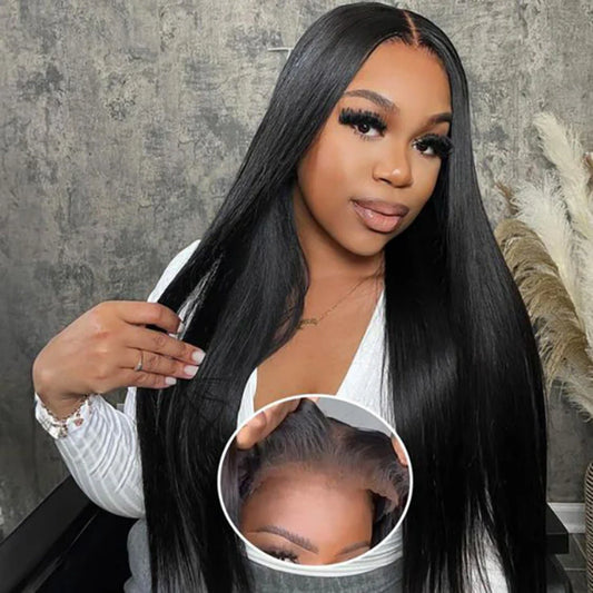 Upgraded Drawstring 13X4/13X6 Full Frontal HD Lace Wig Straight