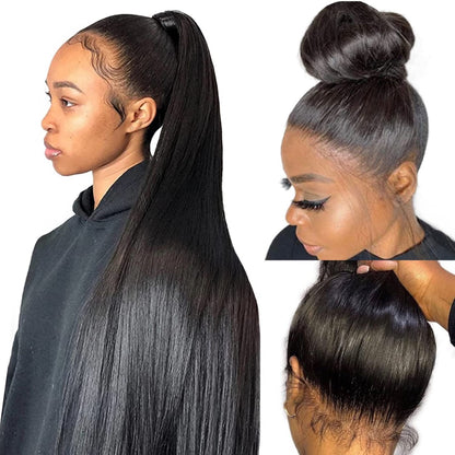 Upgrade 370 Fitted Cap Invisi-Strap HD Lace Preplucked Hairline Wig  Straight