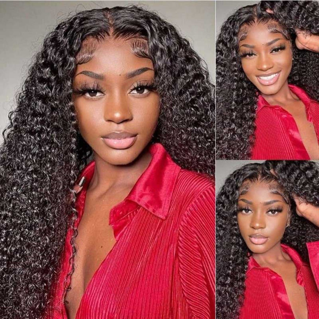 【CRAZY SALE】NEW “SUPER Pre-plucked HD Lace” 13x6 Lace Front Wig Jerry Curly