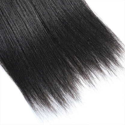 100% Virgin Human Hair Bundles 10-26 Inches 3 Bundles Light Yaki Straight