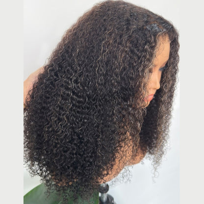 HD Lace 360 Invisi-Strap Wig Blonde Highlight Curly