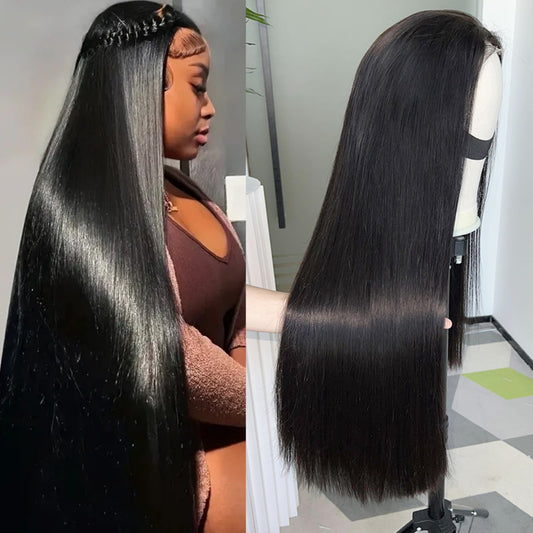 Top Quality Raw Hair 5X5 Closure HD Lace Wig Straight