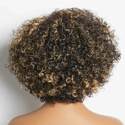 13X4/13X6 HIGHLIGHT CURLY BOB LACE FRONT WIG