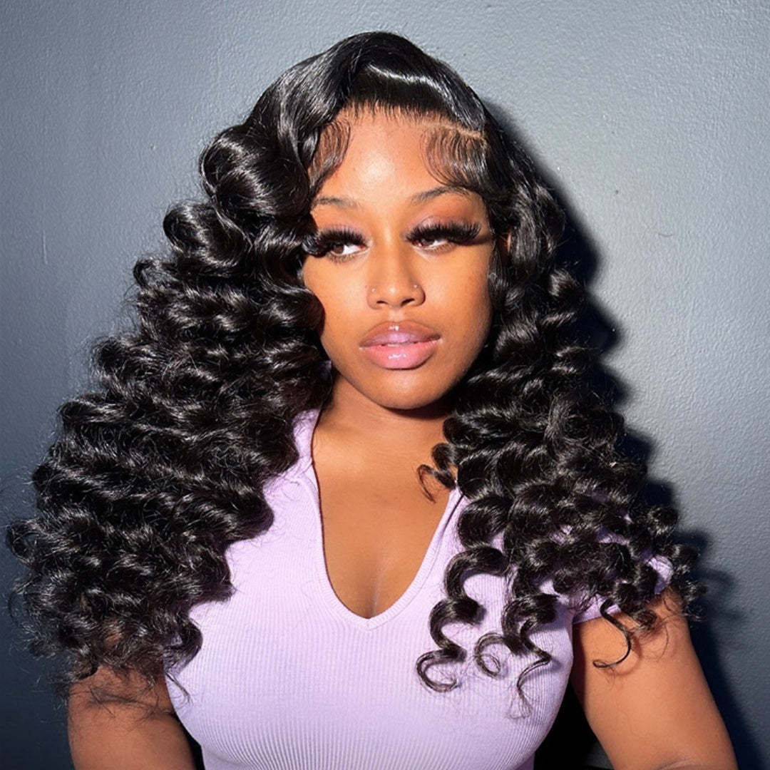 13X4/13X6 LACE FRONT HUMAN HAIR WAND CURLY WIG