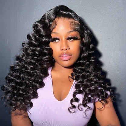 13X4/13X6 LACE FRONT HUMAN HAIR WAND CURLY WIG