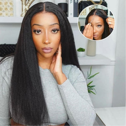 PreCut Lace 360 HD Lace Front Invisi-Strap Wig / Yaki Straight