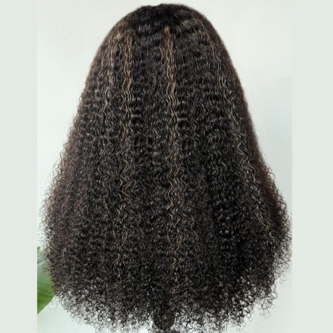 HD Lace 360 Invisi-Strap Wig Blonde Highlight Curly