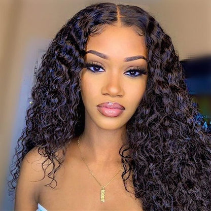 UPGRADED FULL LACE (WITHOUT MESH) TRANSPARENT LACE Water Wave INVISI-STRAP WIG
