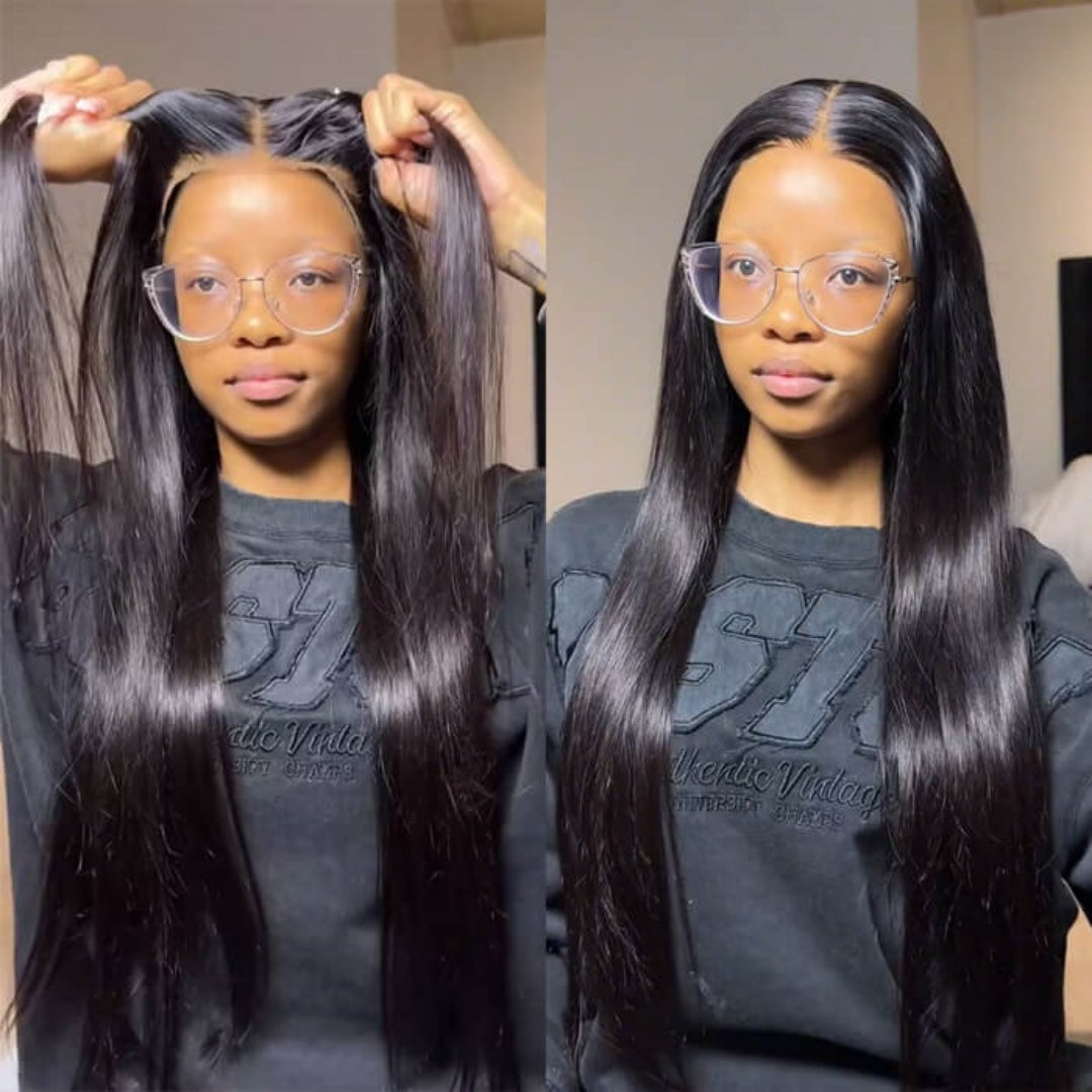 Upgraded Drawstring 13X4/13X6 Full Frontal HD Lace Wig Straight