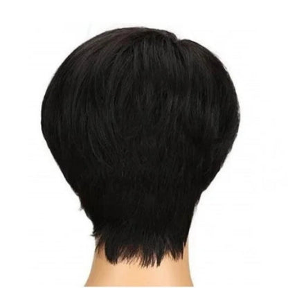 Full Machine Made Short Pixie Cut Human Hair Wig