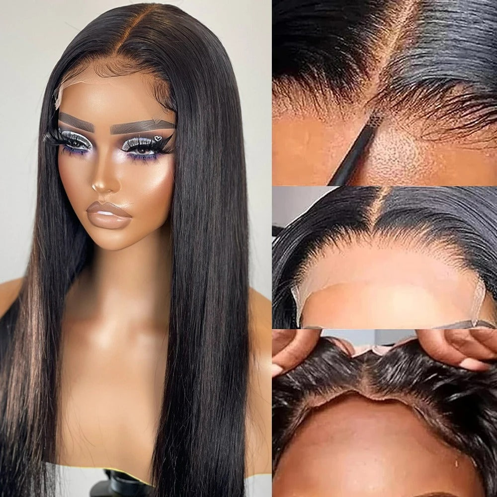 BYE-BYE KNOTS HD LACE 5X5 CLOSURE LACES WIG / Straight