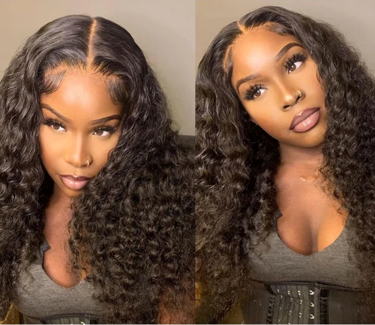 BYE-BYE KNOTS HD LACE 5X5 CLOSURE LACES WIG / Curly