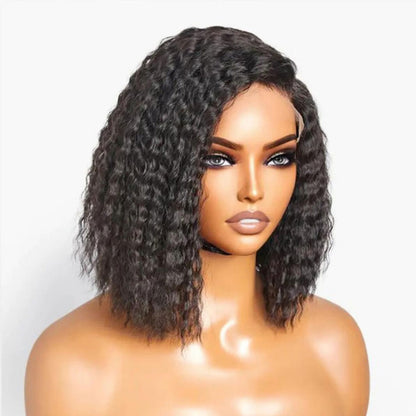 13X4/13X6 LACE FRONT HUMAN HAIR  250% DENSITY CURLY BOB WIG