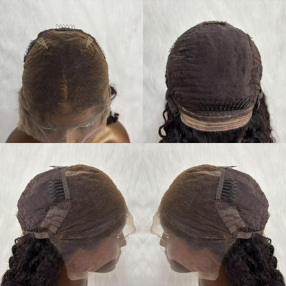 BYE-BYE KNOTS 13X6 HD LACE FRONTAL SUPER PRE-PLUCKED WIG /Burmese Curls
